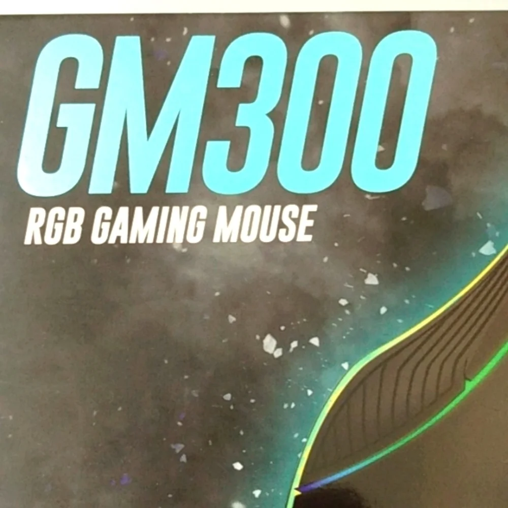 ALTEC LANSING GM300 BLACK RGB 8 BUTTON ERGONOMIC GAMING MOUSE NWT